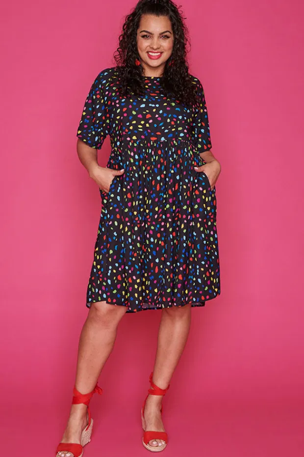 Lorraine Designs Casual Dresses | Shift Dresses*Allsorts Black Confetti Dress