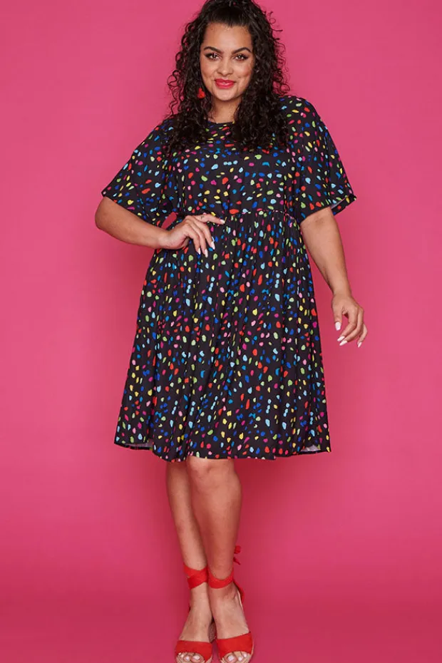 Lorraine Designs Casual Dresses | Shift Dresses*Allsorts Black Confetti Dress