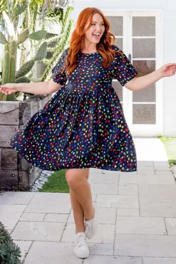 Lorraine Designs Casual Dresses | Shift Dresses*Allsorts Black Confetti Dress