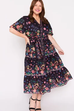 Lorraine Designs Loose Dresses | Casual Dresses*Amira Black Magic Garden Dress