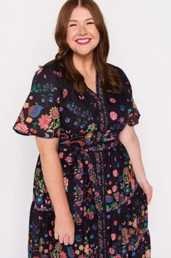 Lorraine Designs Loose Dresses | Casual Dresses*Amira Black Magic Garden Dress