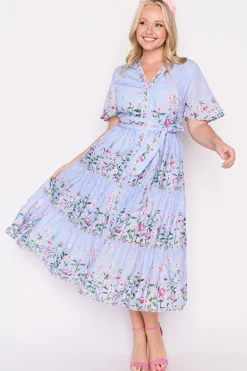 Lorraine Designs Loose Dresses | Casual Dresses*Amira Sky Dancing Clover Dress