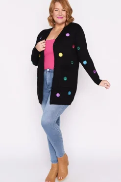 Lorraine Designs Knits & Cardigans*Angela Black All the Feels Cardi