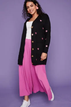 Lorraine Designs Knits & Cardigans*Angela Black Star Cardi