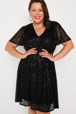 Lorraine Designs Sequin Dresses | Cocktail Dresses*Angelica Black Sequins Dress