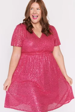 Lorraine Designs Sequin Dresses | Cocktail Dresses*Angelica Pink Sequins Dress