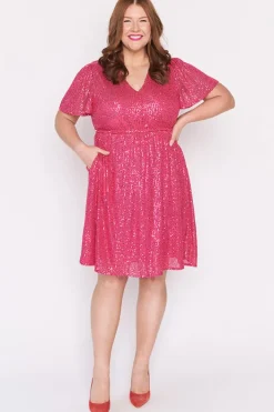 Lorraine Designs Sequin Dresses | Cocktail Dresses*Angelica Pink Sequins Dress