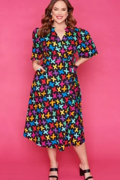 Lorraine Designs Fit & Flare Dresses | Cocktail Dresses*Angelique Criss Cross Dress