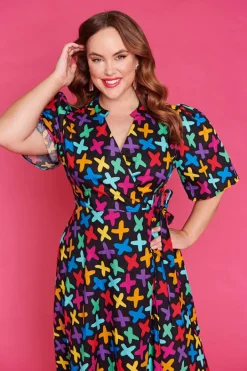 Lorraine Designs Fit & Flare Dresses | Cocktail Dresses*Angelique Criss Cross Dress