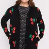 Lorraine Designs Knits & Cardigans*Annalise Black Cherry Cardi