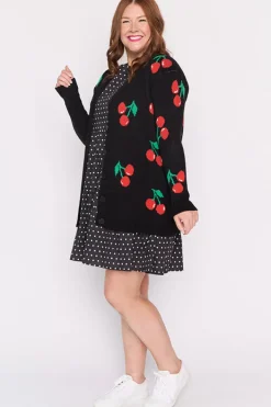 Lorraine Designs Knits & Cardigans*Annalise Black Cherry Cardi