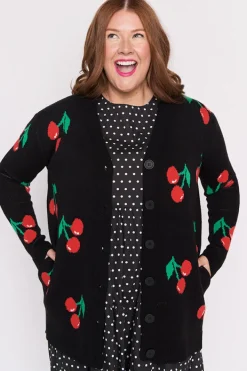 Lorraine Designs Knits & Cardigans*Annalise Black Cherry Cardi
