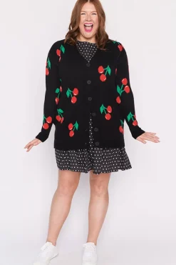Lorraine Designs Knits & Cardigans*Annalise Black Cherry Cardi