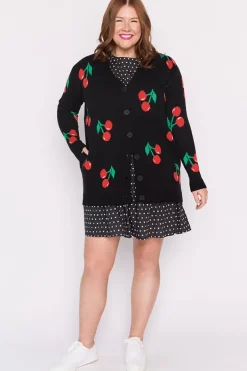 Lorraine Designs Knits & Cardigans*Annalise Black Cherry Cardi
