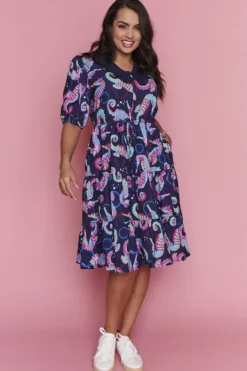 Lorraine Designs Casual Dresses | Fit & Flare Dresses*Ariel Seahorses Dress