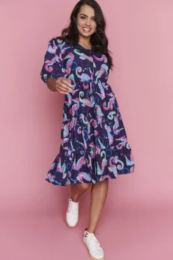 Lorraine Designs Casual Dresses | Fit & Flare Dresses*Ariel Seahorses Dress