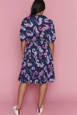 Lorraine Designs Casual Dresses | Fit & Flare Dresses*Ariel Seahorses Dress