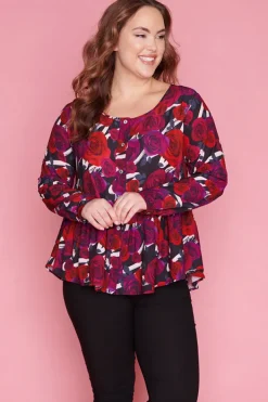 Lorraine Designs Tops*Arizona Floral Romance Blouse