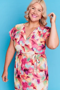 Lorraine Designs Casual Dresses | Fit & Flare Dresses*Arlo Floral Painting Dress