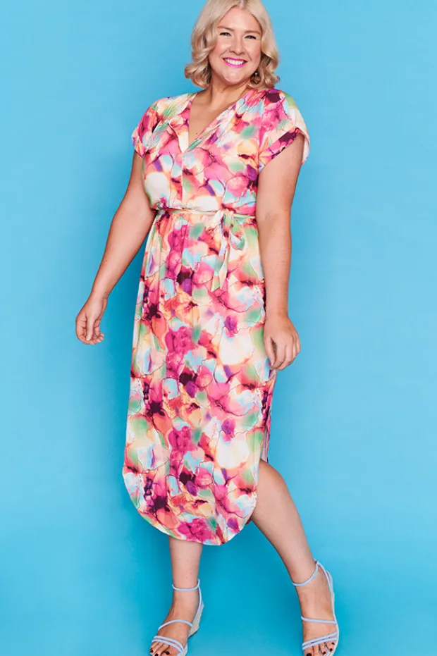 Lorraine Designs Casual Dresses | Fit & Flare Dresses*Arlo Floral Painting Dress