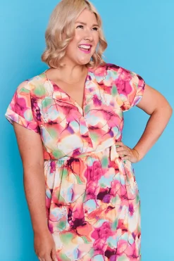 Lorraine Designs Casual Dresses | Fit & Flare Dresses*Arlo Floral Painting Dress