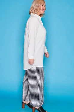 Lorraine Designs Tops | Shirt Dresses*Asher White Longline Shirt