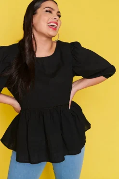 Ebby & I Tops*Atalanta Black Top
