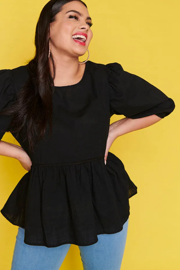 Ebby & I Tops*Atalanta Black Top