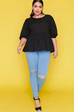 Ebby & I Tops*Atalanta Black Top
