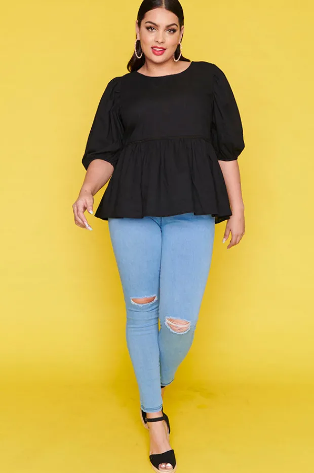 Ebby & I Tops*Atalanta Black Top