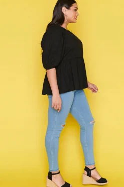 Ebby & I Tops*Atalanta Black Top