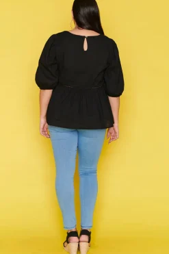 Ebby & I Tops*Atalanta Black Top