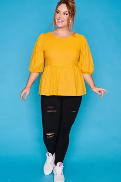 Ebby & I Tops*Atalanta Orange Top