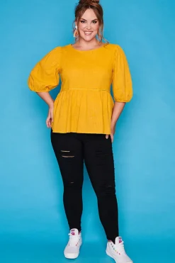 Ebby & I Tops*Atalanta Orange Top