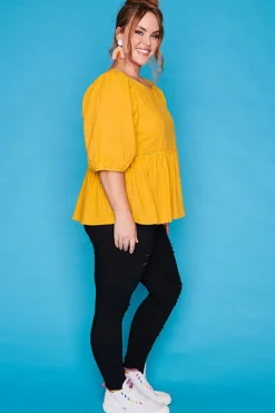 Ebby & I Tops*Atalanta Orange Top