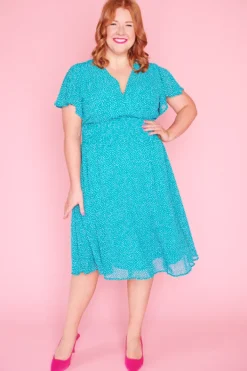 Lorraine Designs Casual Dresses | Fit & Flare Dresses*Avery Irregular Spot Dress