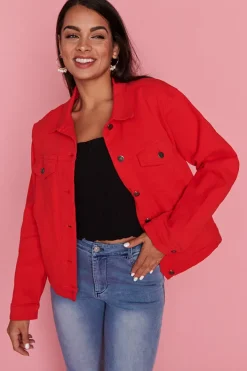 Lorraine Designs Jackets & Coats*Azalea Red Jacket