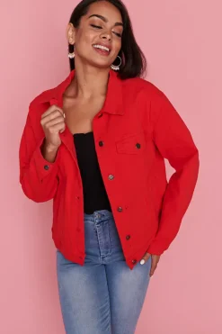 Lorraine Designs Jackets & Coats*Azalea Red Jacket