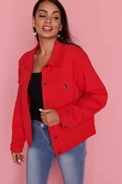 Lorraine Designs Jackets & Coats*Azalea Red Jacket