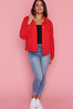 Lorraine Designs Jackets & Coats*Azalea Red Jacket