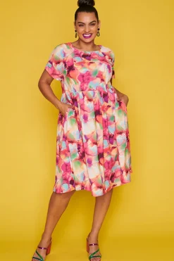 Lorraine Designs Casual Dresses | Loose Dresses*Bam Floral Painting Dress