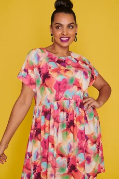 Lorraine Designs Casual Dresses | Loose Dresses*Bam Floral Painting Dress