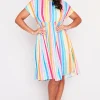 Lorraine Designs Casual Dresses | Loose Dresses*Bam LPD Candy Stripe Dress