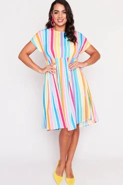 Lorraine Designs Casual Dresses | Loose Dresses*Bam LPD Candy Stripe Dress