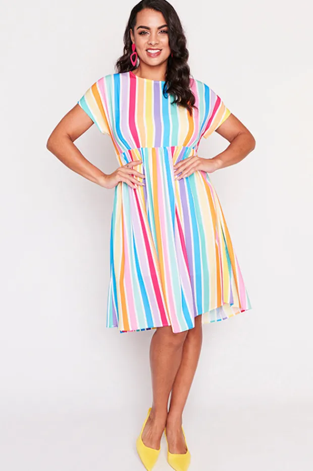 Lorraine Designs Casual Dresses | Loose Dresses*Bam LPD Candy Stripe Dress