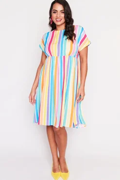 Lorraine Designs Casual Dresses | Loose Dresses*Bam LPD Candy Stripe Dress