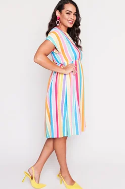 Lorraine Designs Casual Dresses | Loose Dresses*Bam LPD Candy Stripe Dress