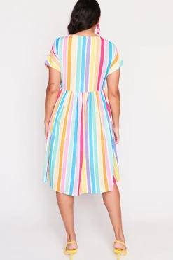 Lorraine Designs Casual Dresses | Loose Dresses*Bam LPD Candy Stripe Dress