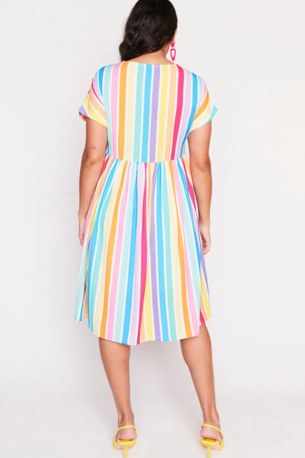 Lorraine Designs Casual Dresses | Loose Dresses*Bam LPD Candy Stripe Dress