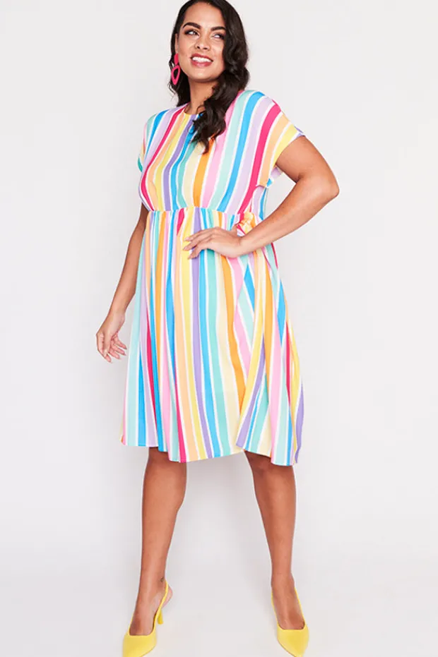 Lorraine Designs Casual Dresses | Loose Dresses*Bam LPD Candy Stripe Dress